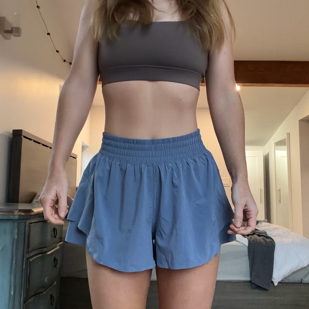 Women's Blue Athletic Shorts